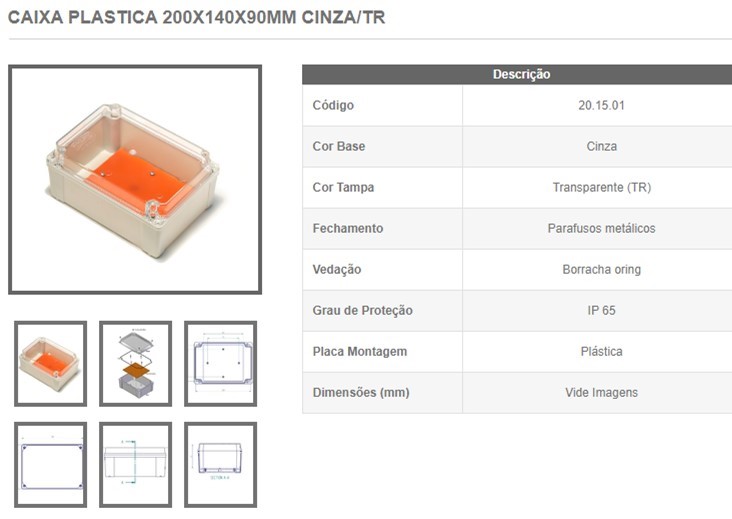 caixa ip66 renglan cod 201501